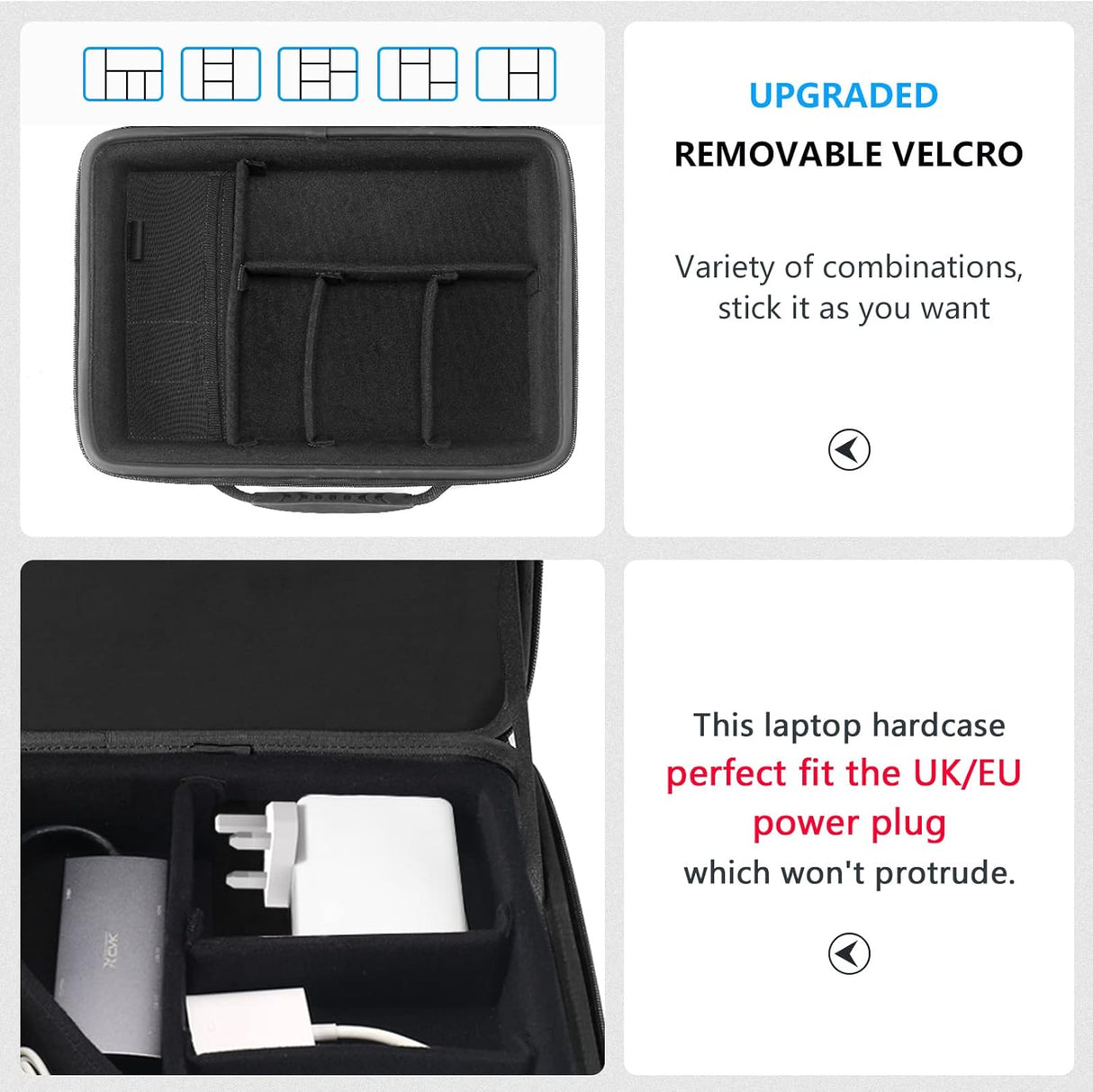 Smatree Maletín Rígido para Portátil de 13,3 Pulgadas Compatible con MacBook Pro