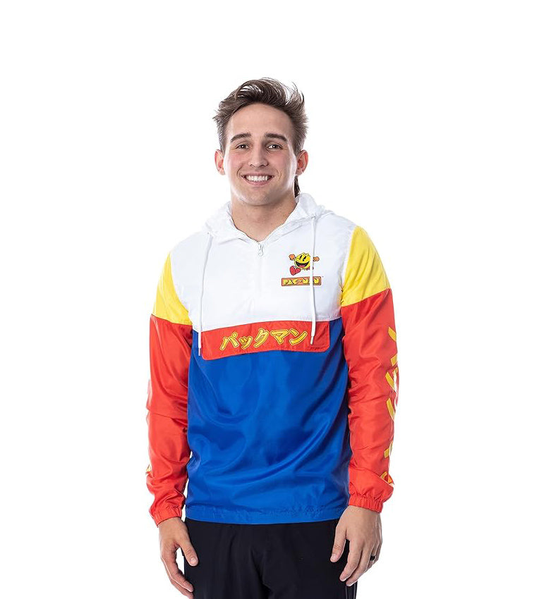 Pac-Man - Chaqueta cortavientos con capucha para hombre