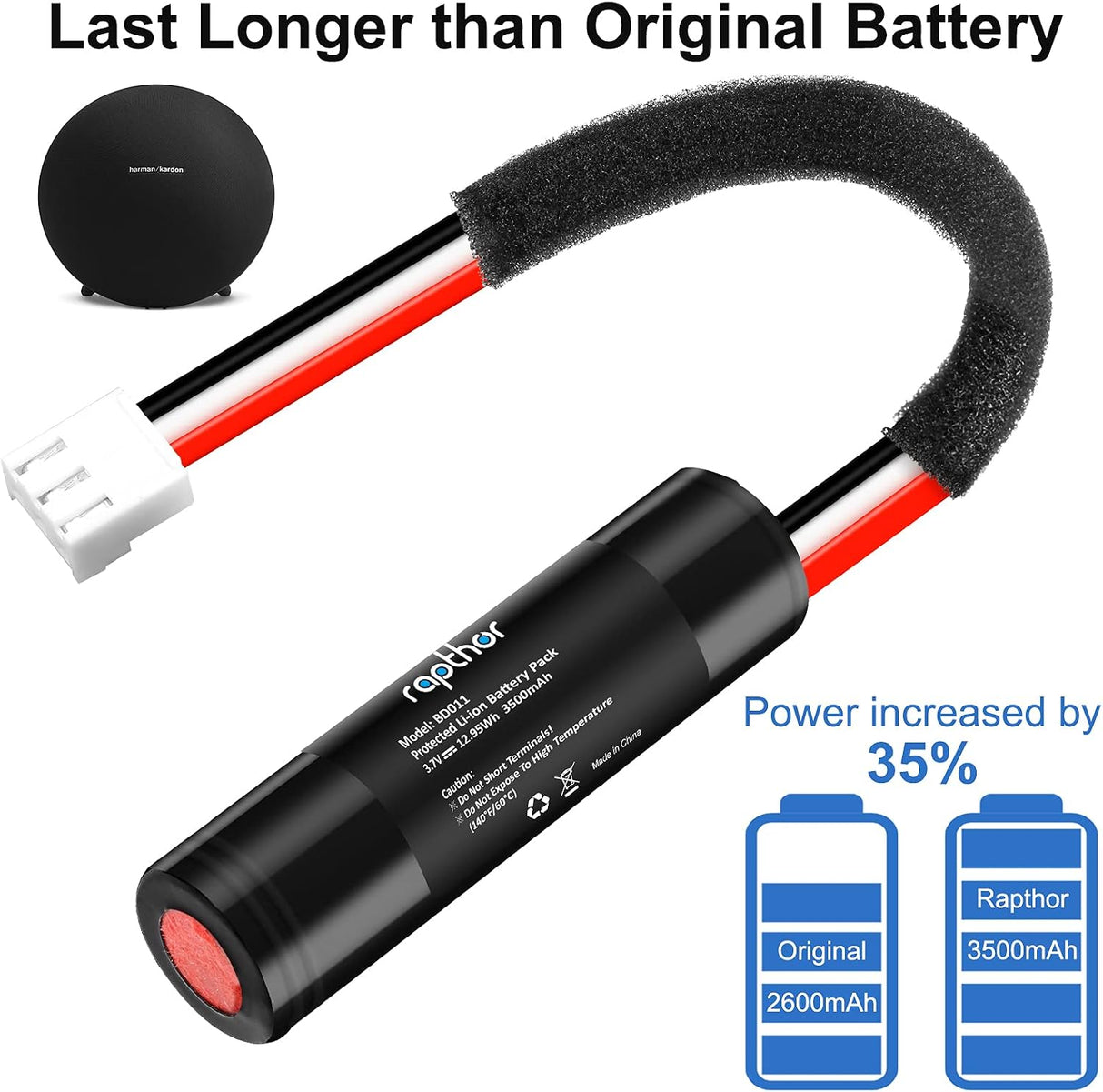 Rapthor Batería de Repuesto 3500mAh para Harman Kardon Onyx Studio 1/2/3/4