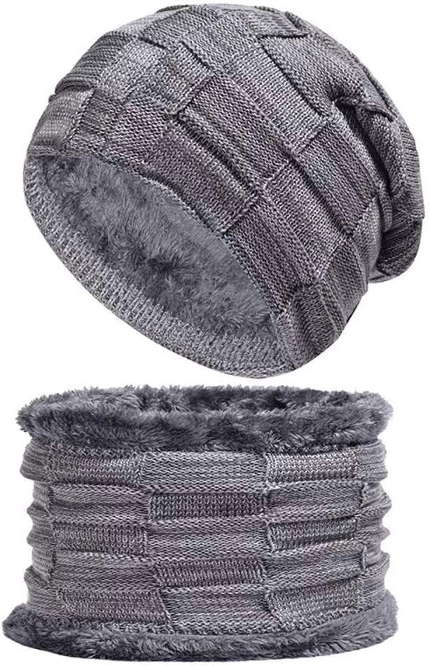 Gorro A Cuadros + Bufanda Cuello Unisex Para Invierno