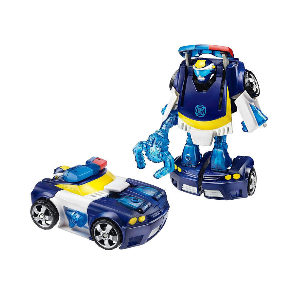 Figura de Playskool Heroes Transformers Rescue Bots Energize Chase the Police-Bot