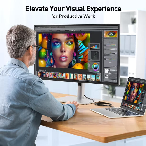 Cable Matters USB-C a DisplayPort 1.4 1 Metro 8K 60Hz 4K 240Hz Negro