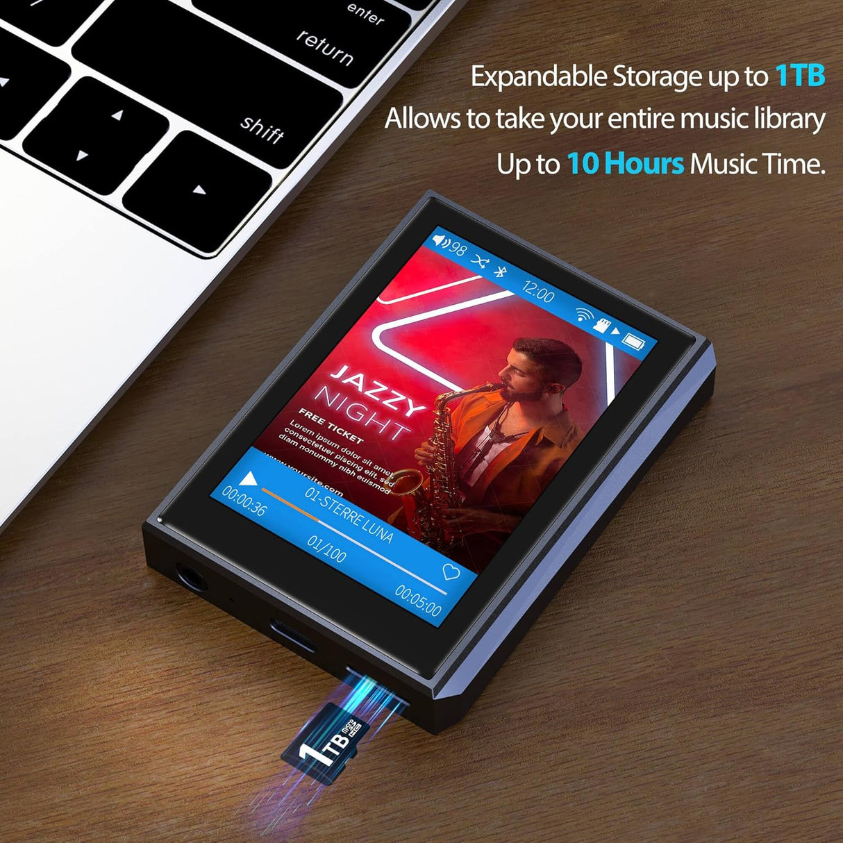 Reproductor MP3 portátil de alta fidelidad F22 Surfans