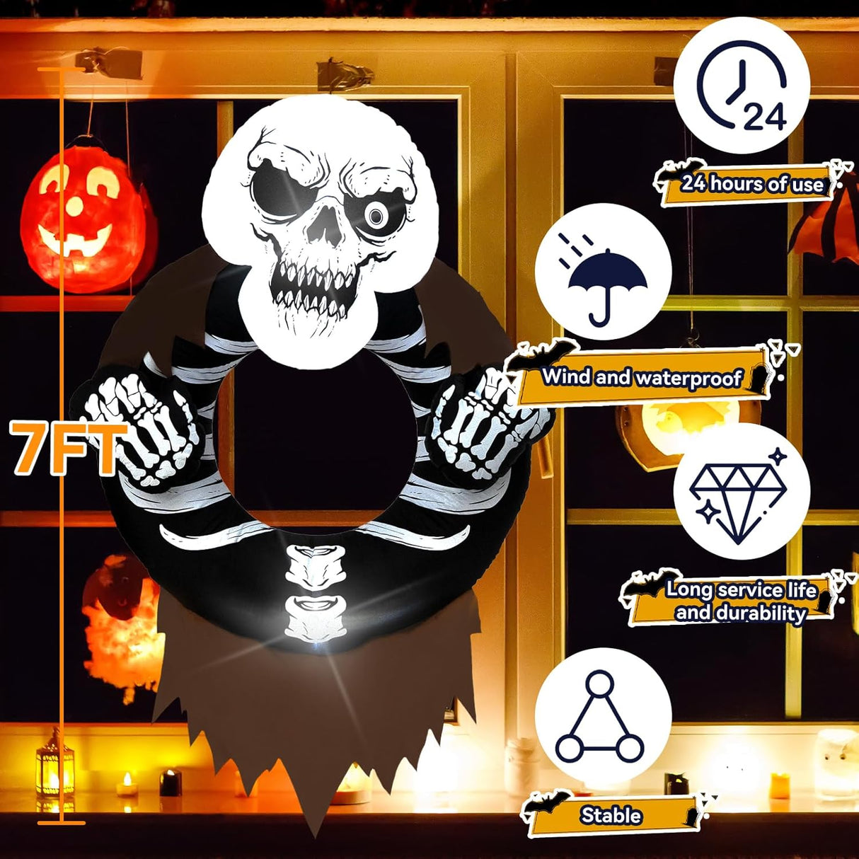 Decoracion inflable de Halloween 110v