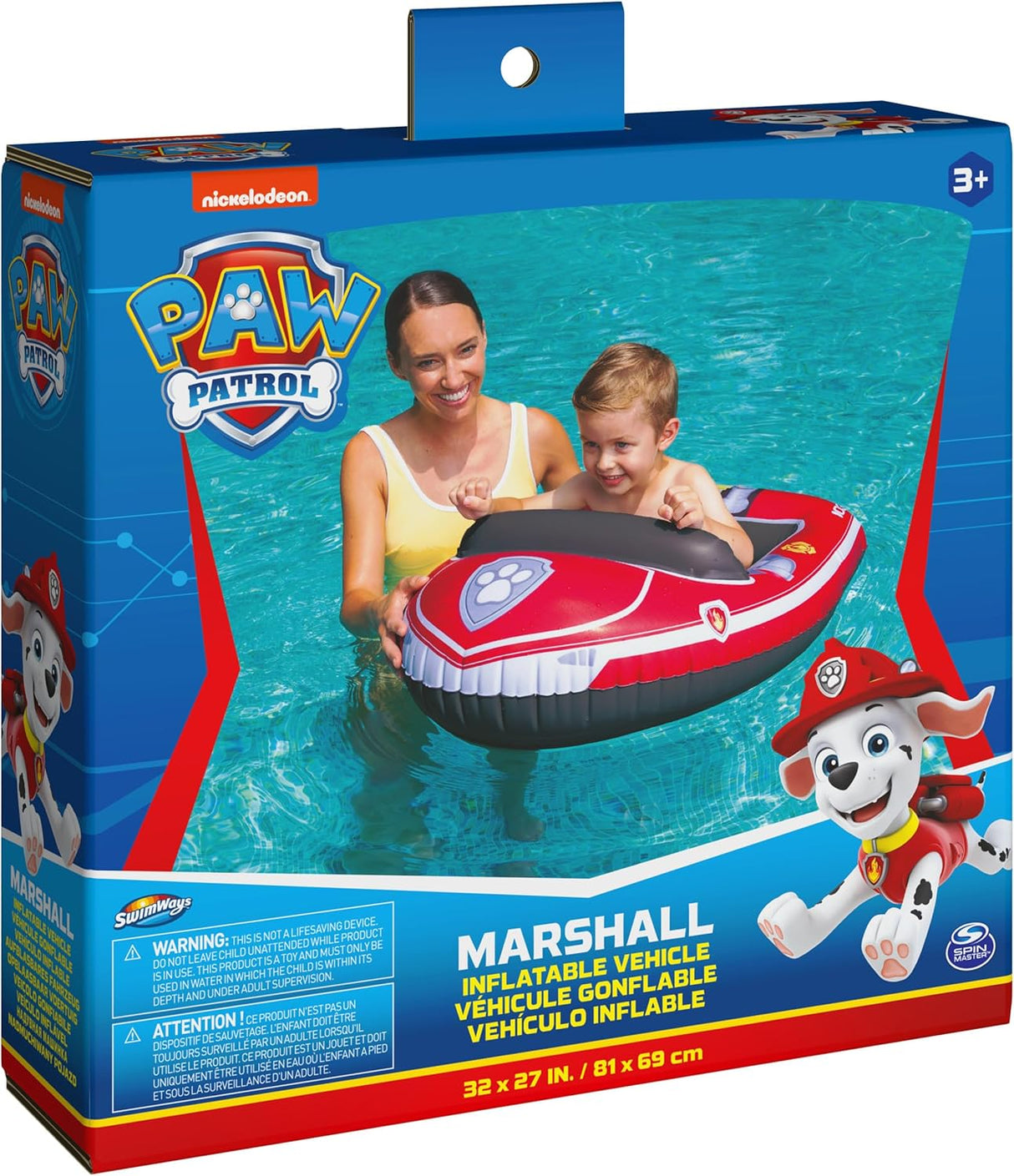 Bote inflable Paw Patrol