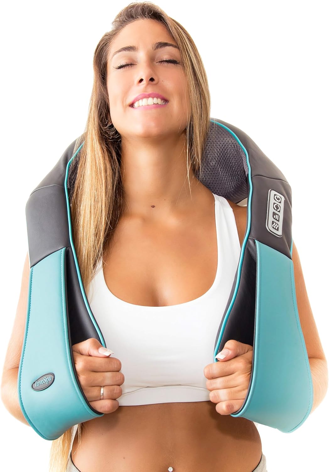 InvoSpa JC-668 Masajeador Shiatsu de Cuello y Espalda con Calor