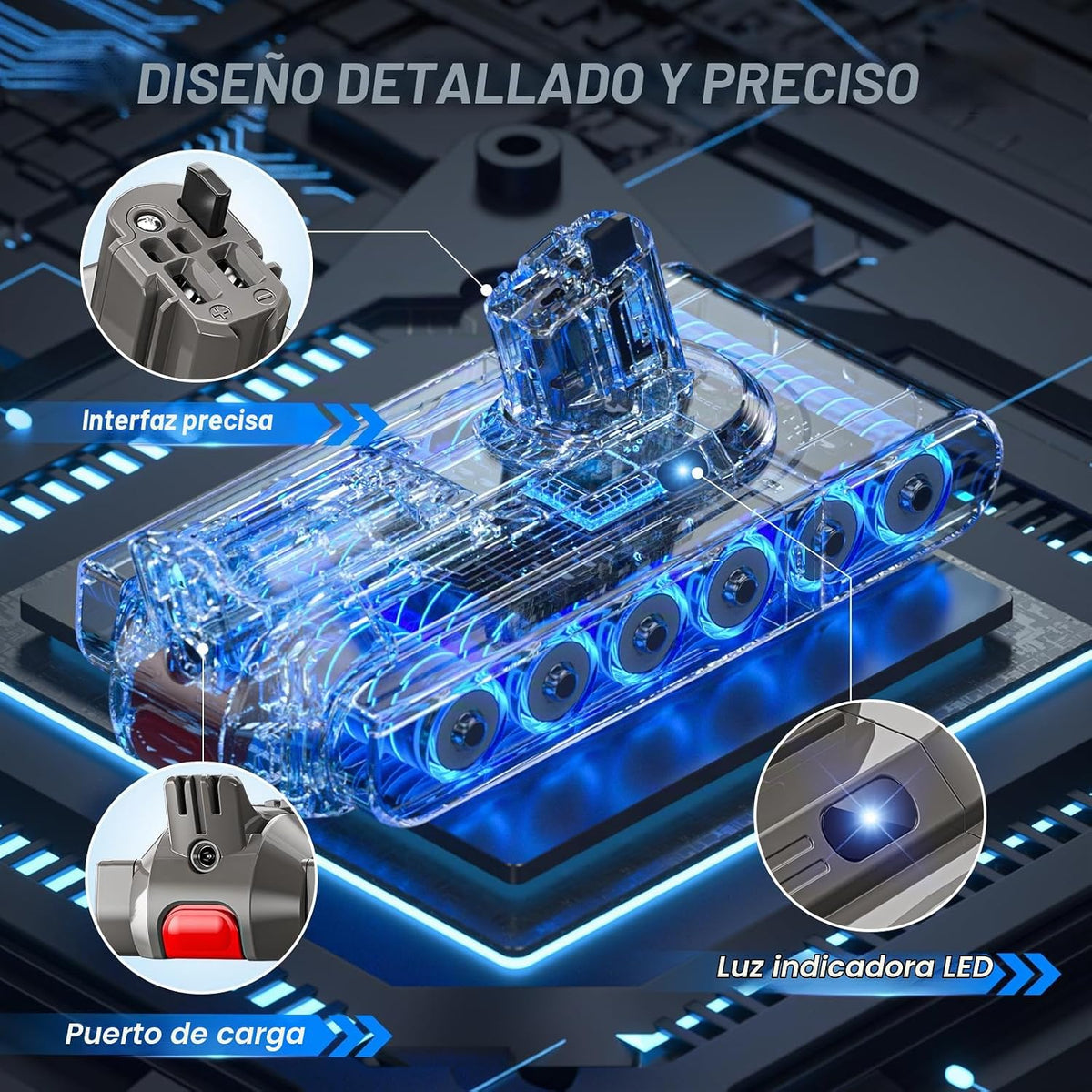 Batería Becleanlife 8000 mAh para Dyson V11/V15 Click-in 25,2 V – Compatible 970425-01