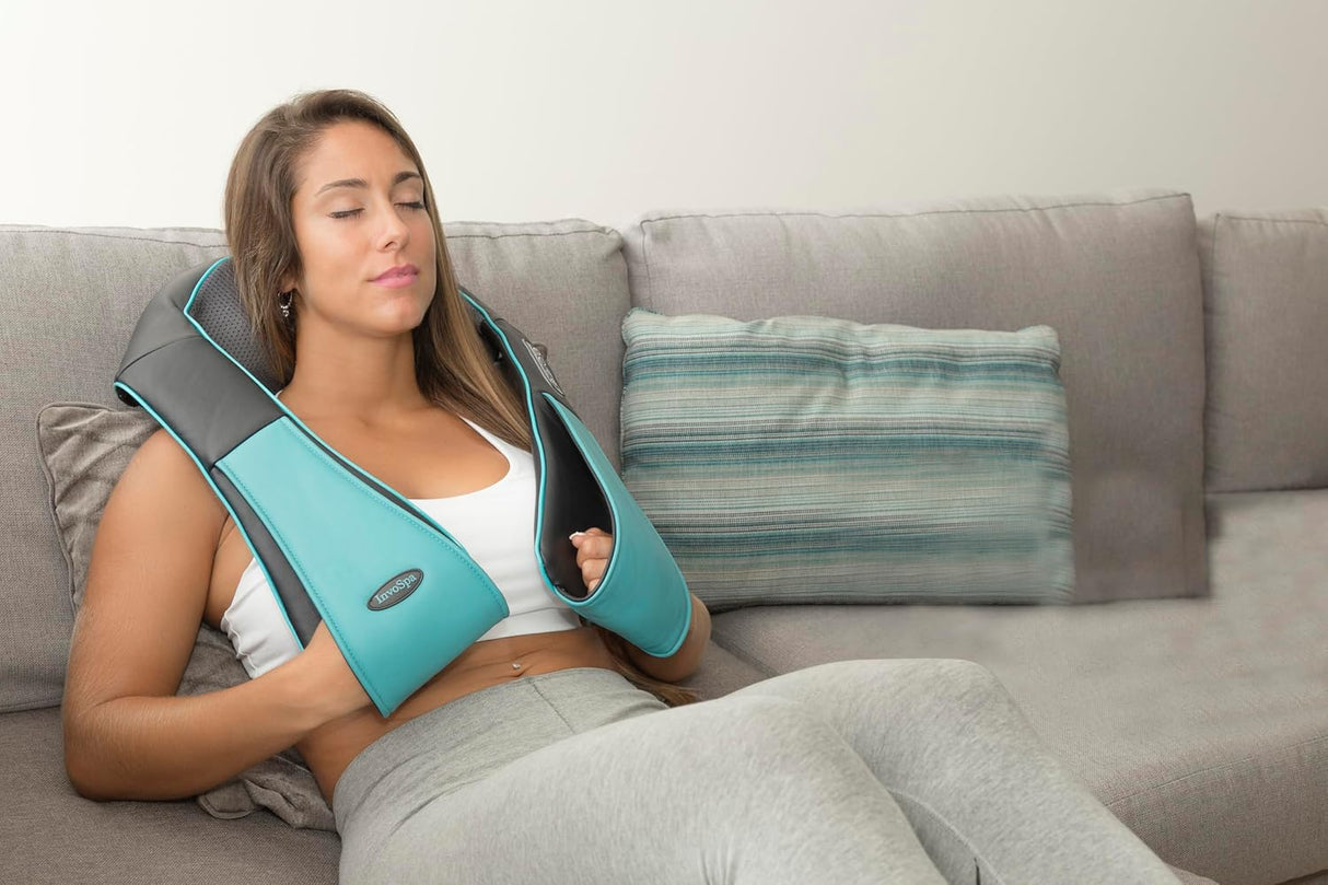 InvoSpa JC-668 Masajeador Shiatsu de Cuello y Espalda con Calor