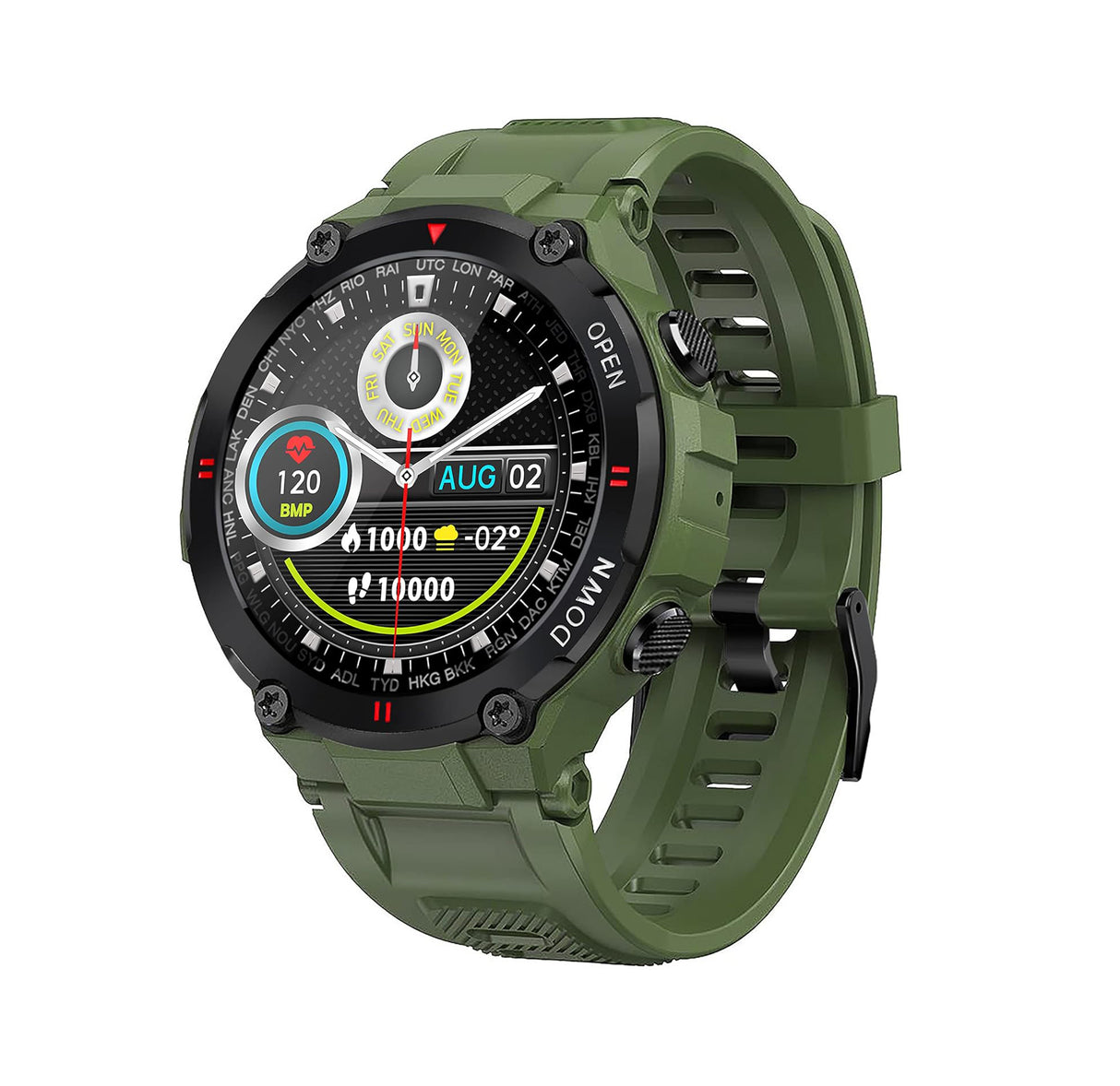 Smartwatch Sport verde militar