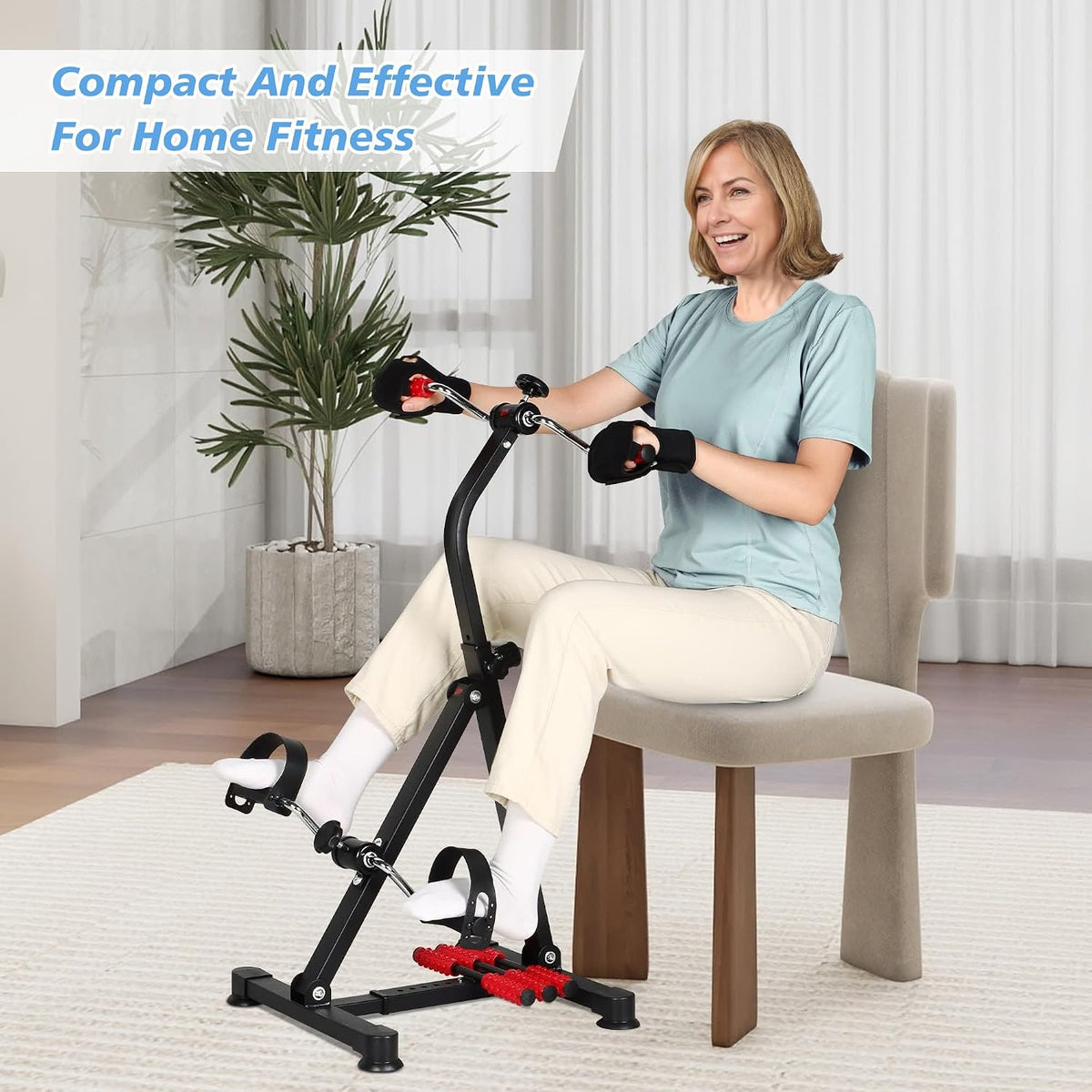 NIdreamCE Pedaleador Ajustable para Brazos y Piernas – Ejercicio y Rehabilitación