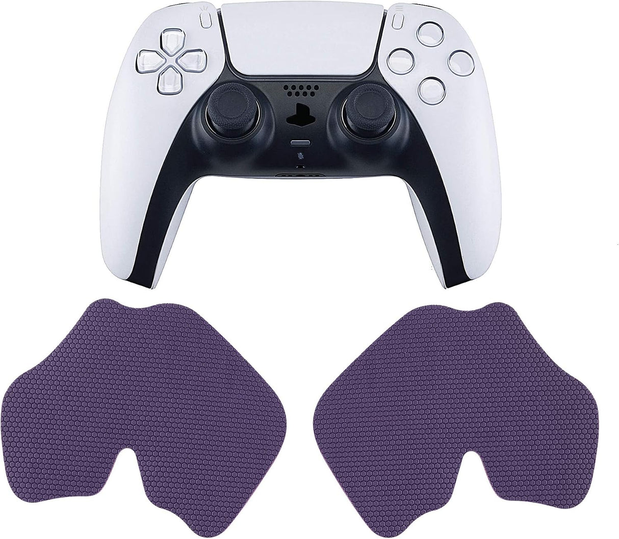 eXtremeRate PlayVital Purple Anti-Skid Grip para Control PS5 | Antideslizante | Absorbe el Sudor | Color Morado