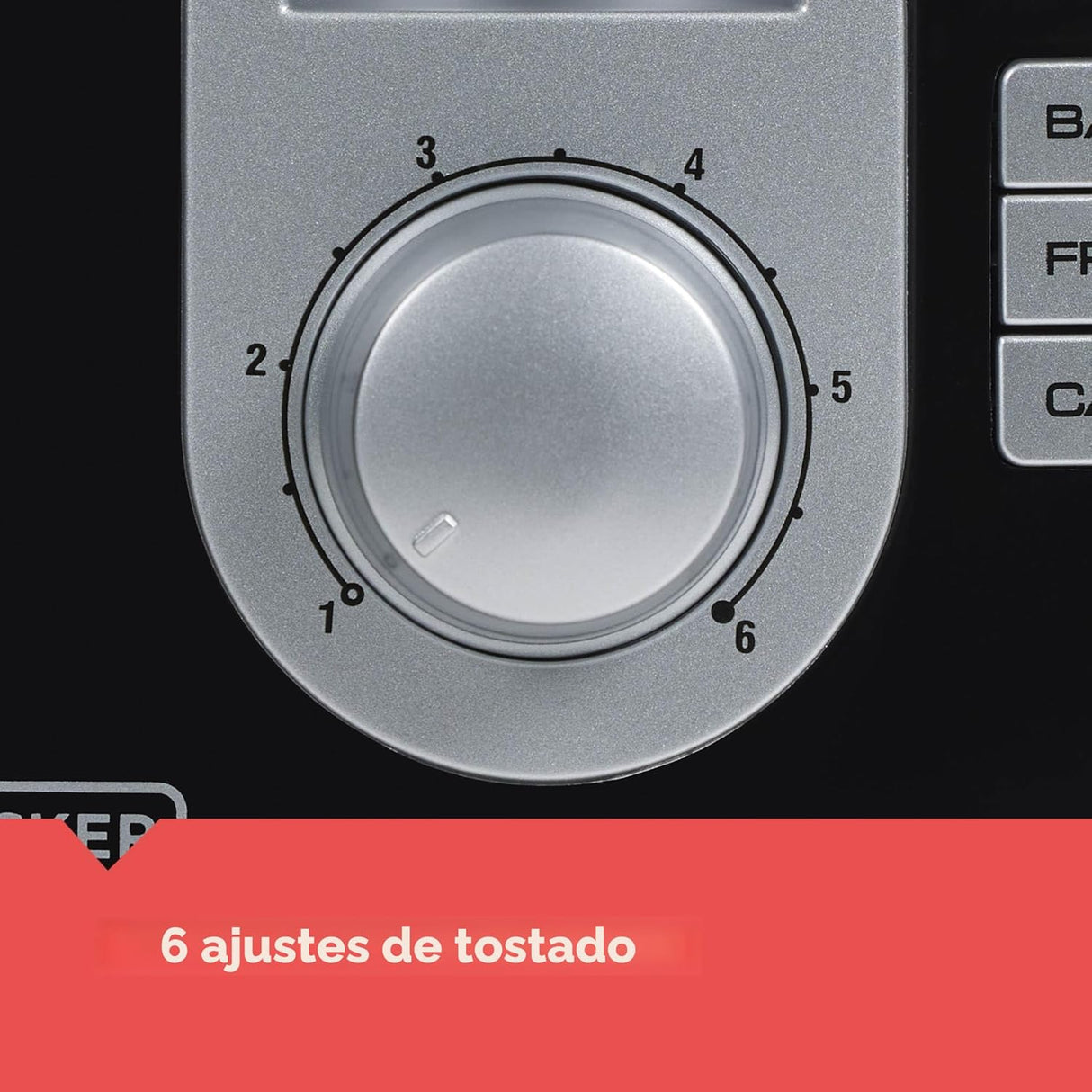 Tostadora de ranura extra ancha de 2 rebanadas Black + Decker 110V