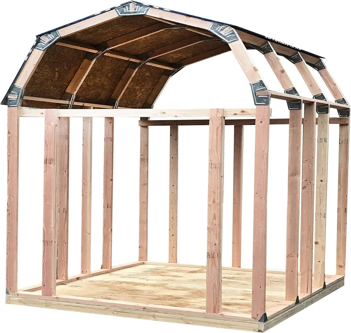 Kit de Cobertizo Fácil con Diseño de Armadura Estructuralmente (No incluye maderas)