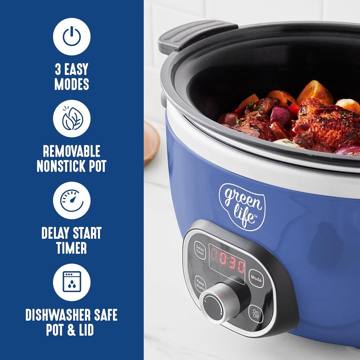 Olla de cocción lenta GreenLife