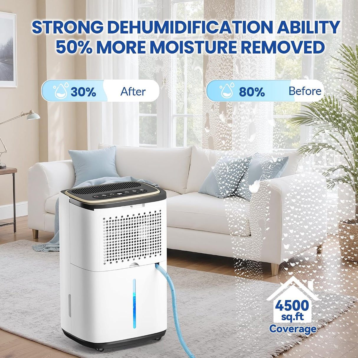 Huashong DML-C10A130P Deshumidificador 23,7 Litros, 215 W, 115 V – Open Box