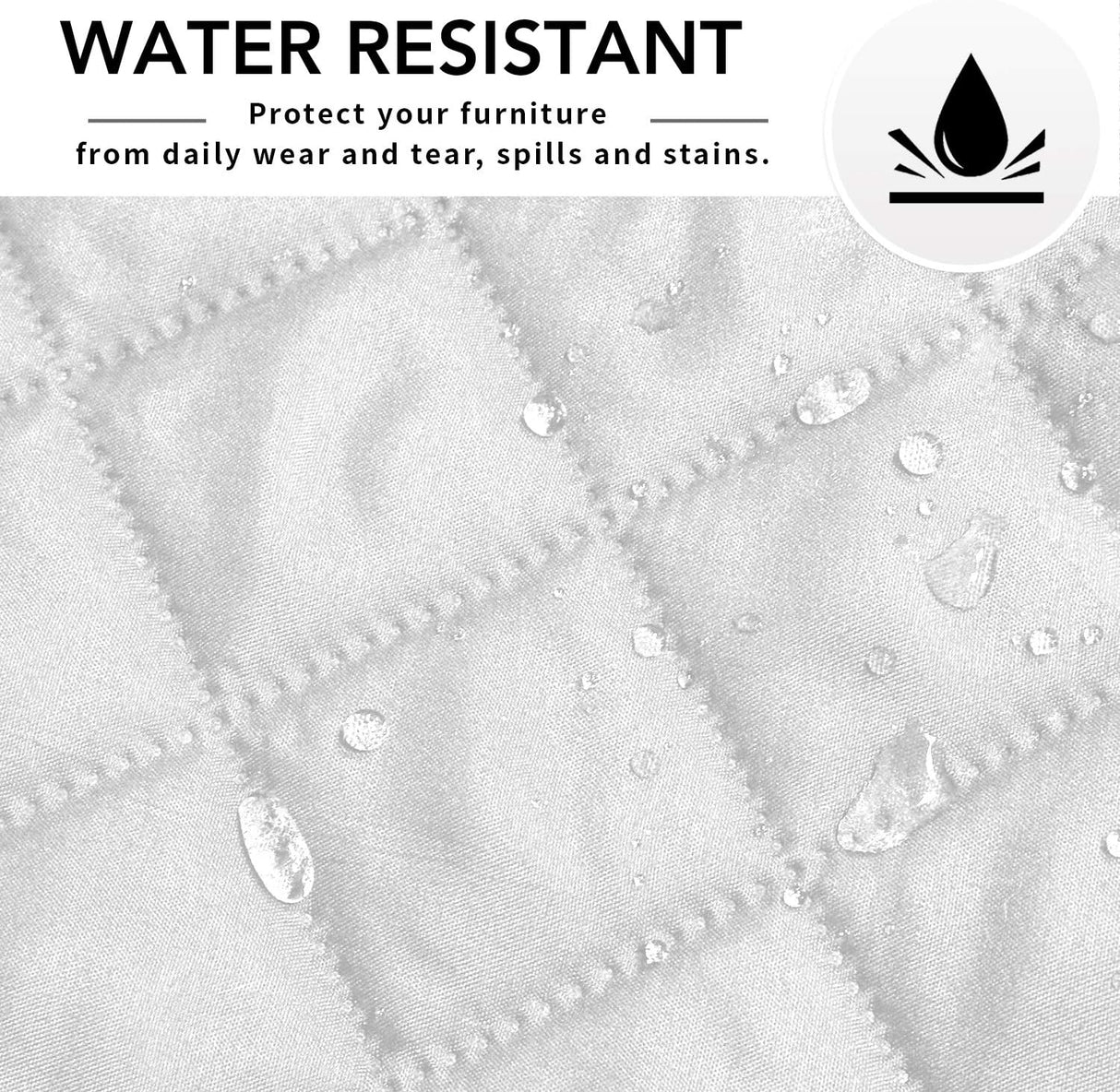 Easy-Going - Funda para sofá con forma de "L" fácil de usar Blanco