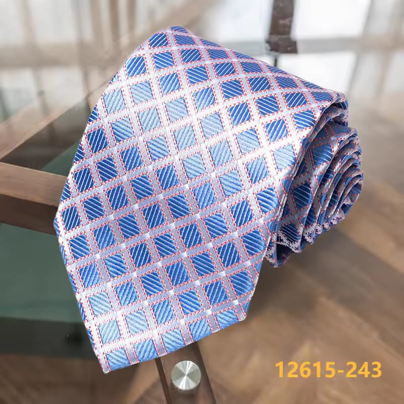 Corbata clásica a rayas de contraste para hombre