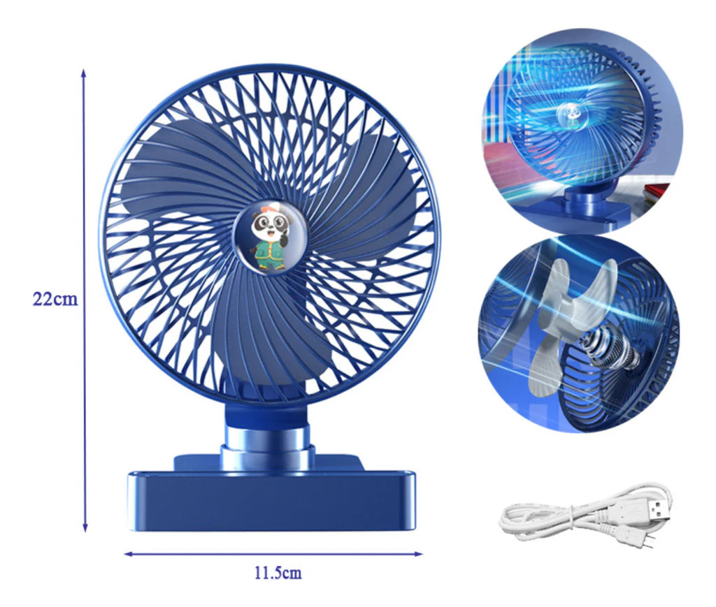 Ventilador Usb De Enchufe Directo 180° Gira Generica 6002625