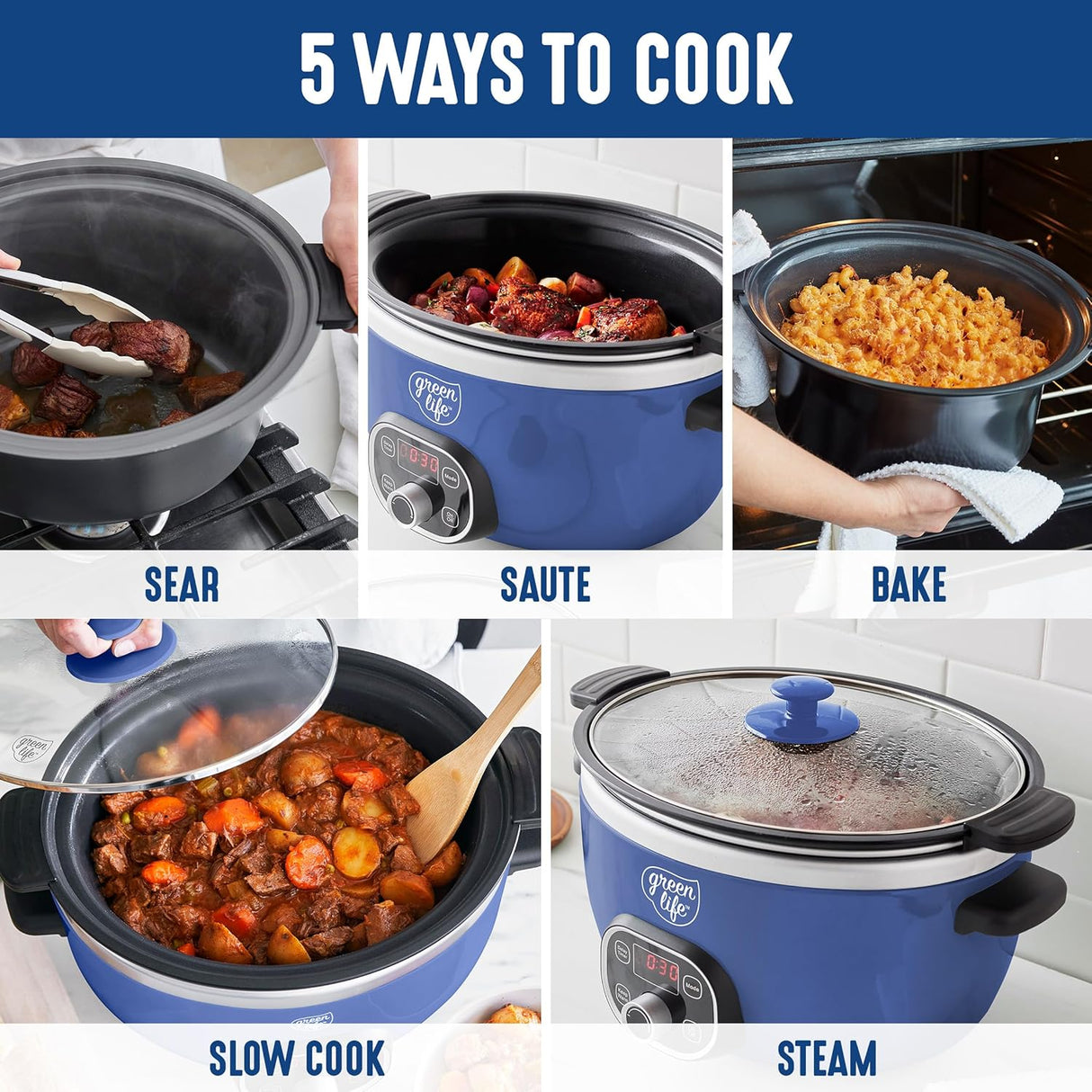 Olla de cocción lenta GreenLife