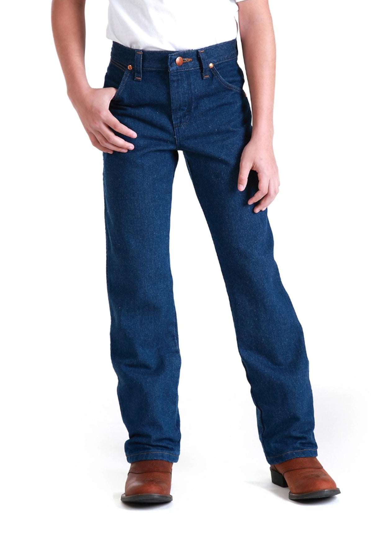 Jeans Wrangler Boy's 13MWZ Cowboy Cut Original Fit | Niño | Denim Clásico | Nuevo