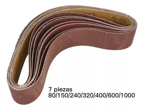 Bandas para Lijado de Grano 7 Piezas
