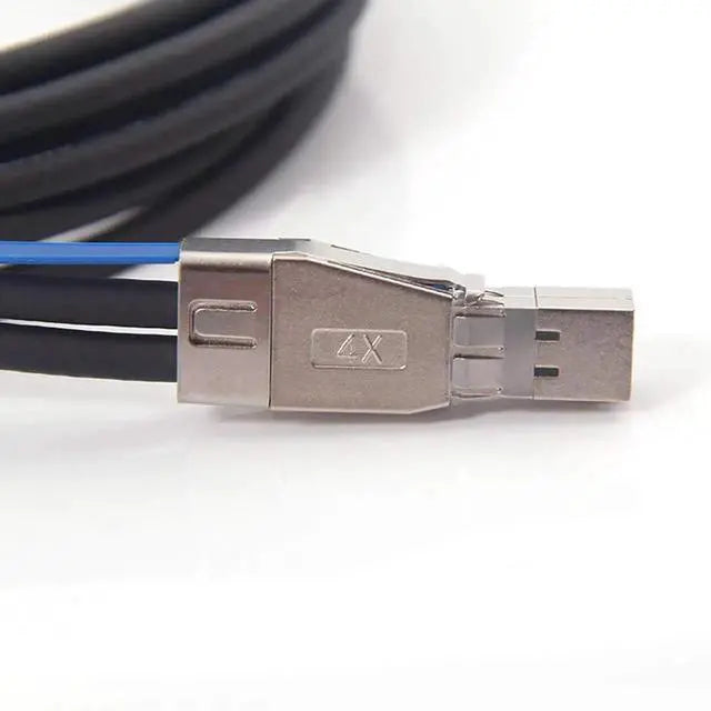 Cable 10Gtek 12G Mini SAS HD SFF-8644 a SFF-8644 de 2 m – Pack de 2