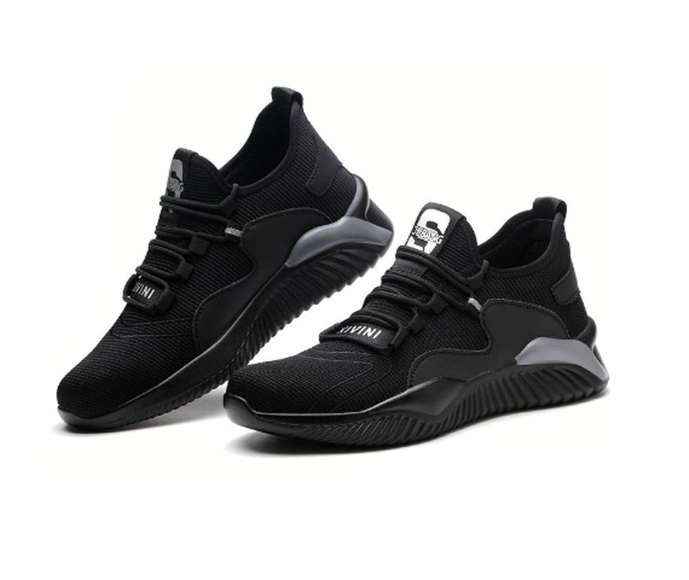 Zapatos de seguridad Transpirables a prueba de golpes - negro y gris