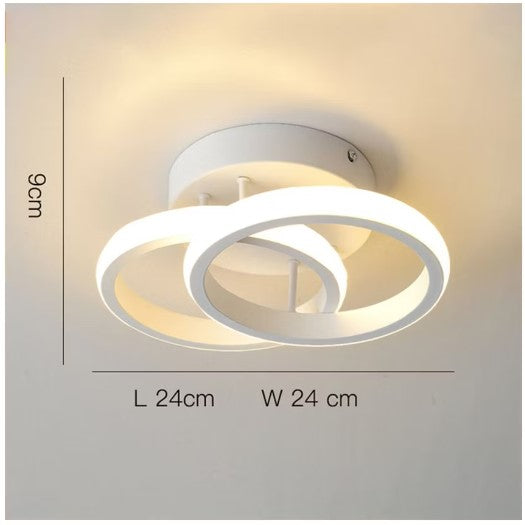 Lámpara de Techo Led acrílica moderno Circular 18w