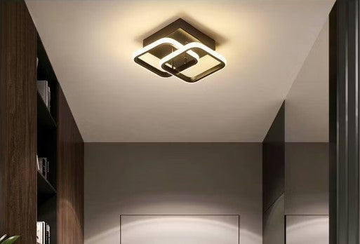 Lámpara de Techo Led Acrílica Moderna Cuadrada 22w