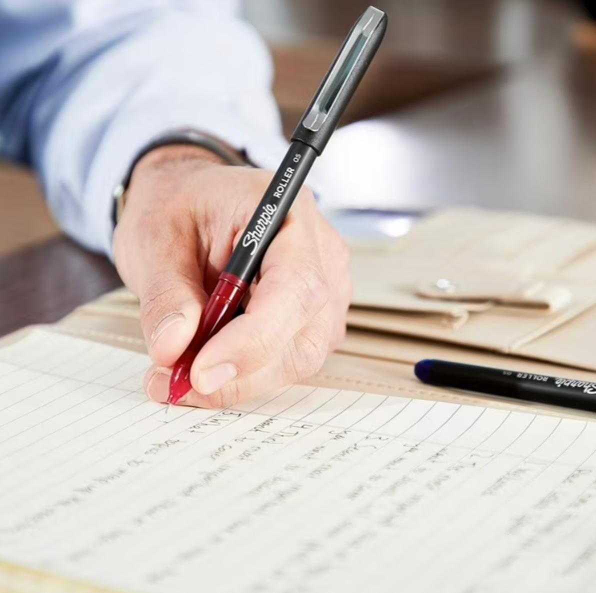 Roller Sharpie Punta Ultrafina Rojo x12