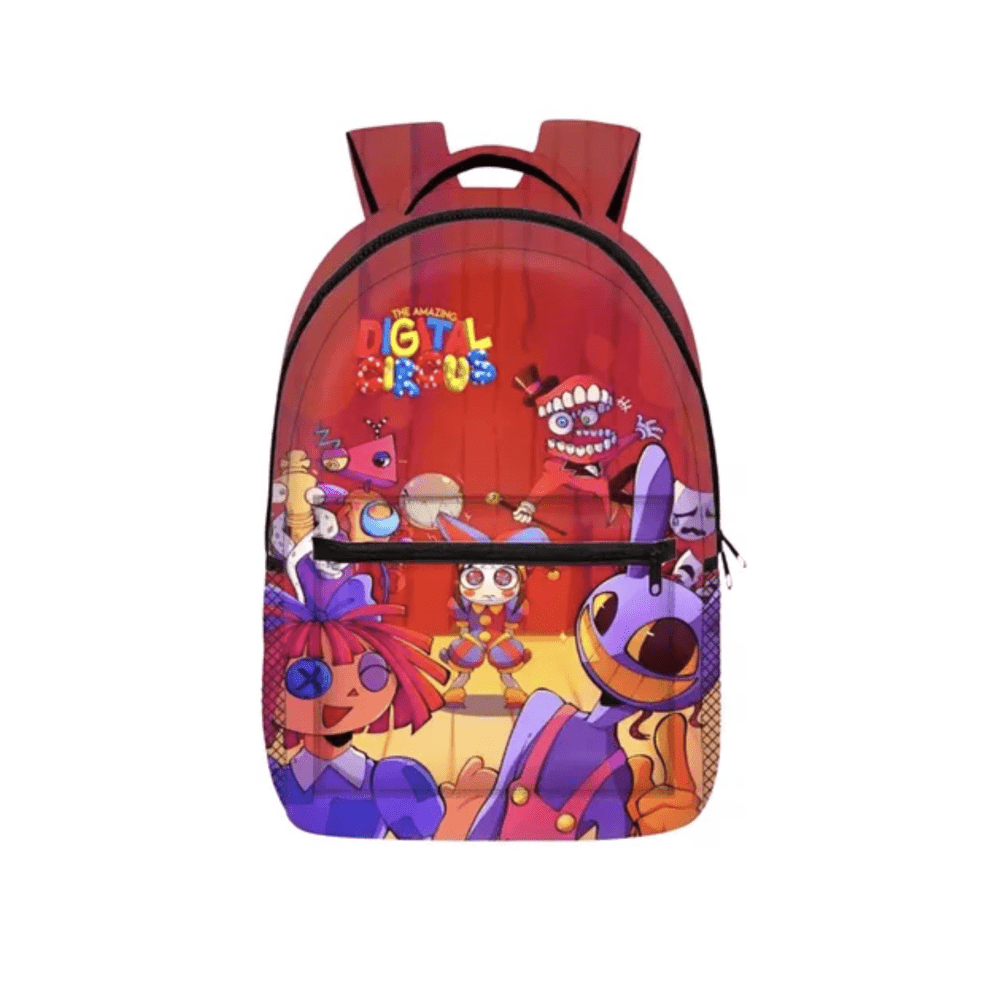 Mochila Escolar Diseño The Amazing Circus Digital Calidad