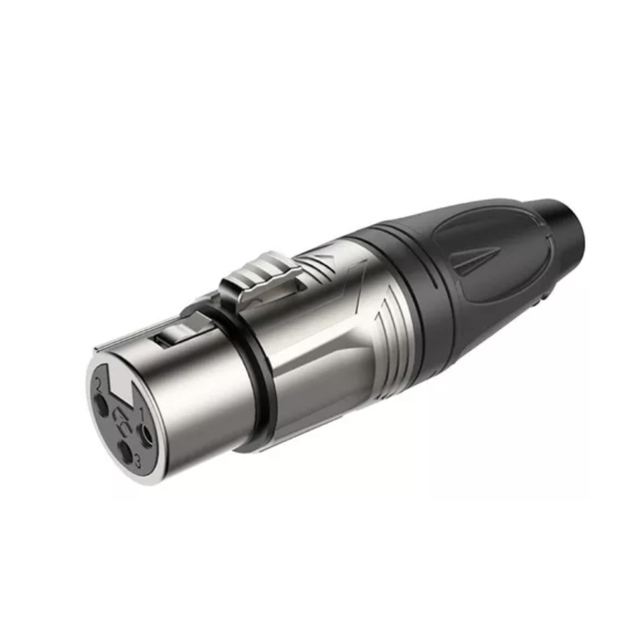 Conector Canon Xlr 3 Polos Carcasa Niquelada Roxtone