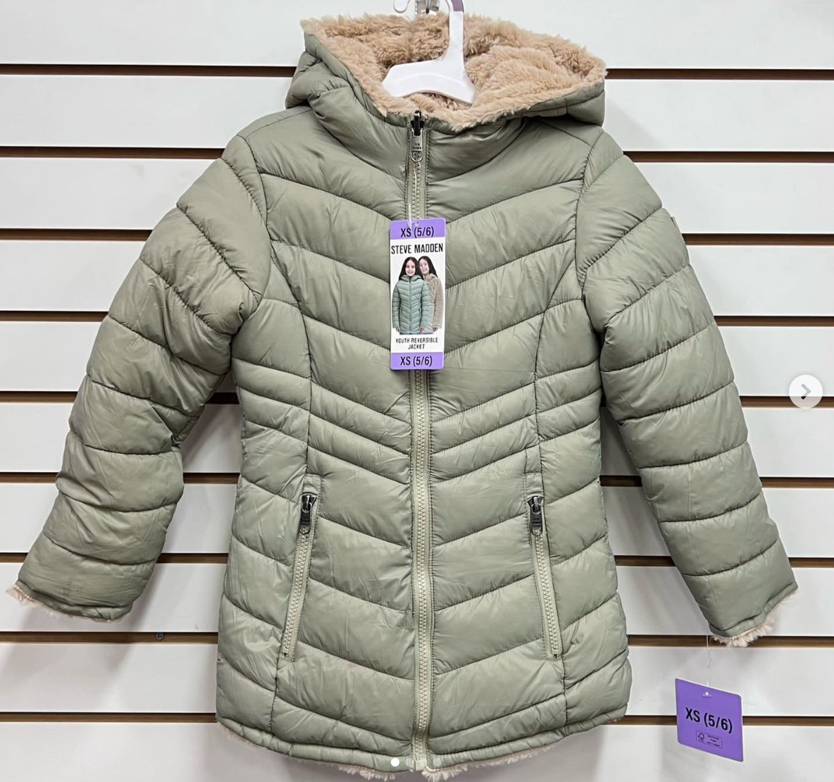 Parka Steve Madden Niña verde oliva