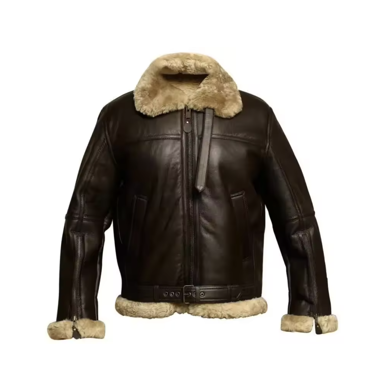 Abrigo de piel engrosado para hombre