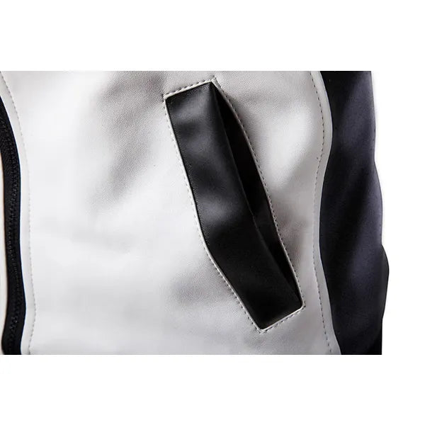 Chaqueta Hombre GNRC Cuero Sintético - Blanco