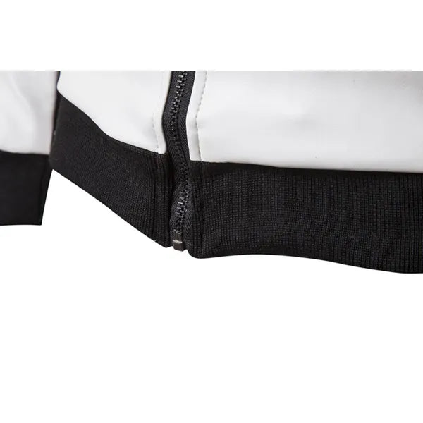 Chaqueta Hombre GNRC Cuero Sintético - Blanco