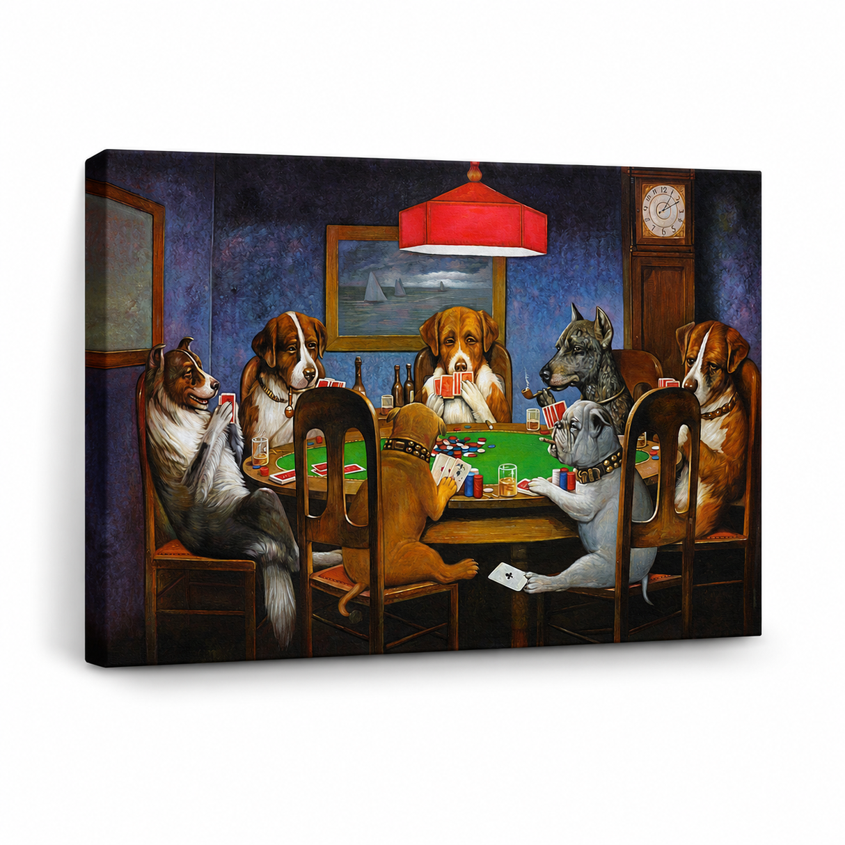 Cuadro Canvas Reproducción "Dogs Playing Poker" – A Friend in Need