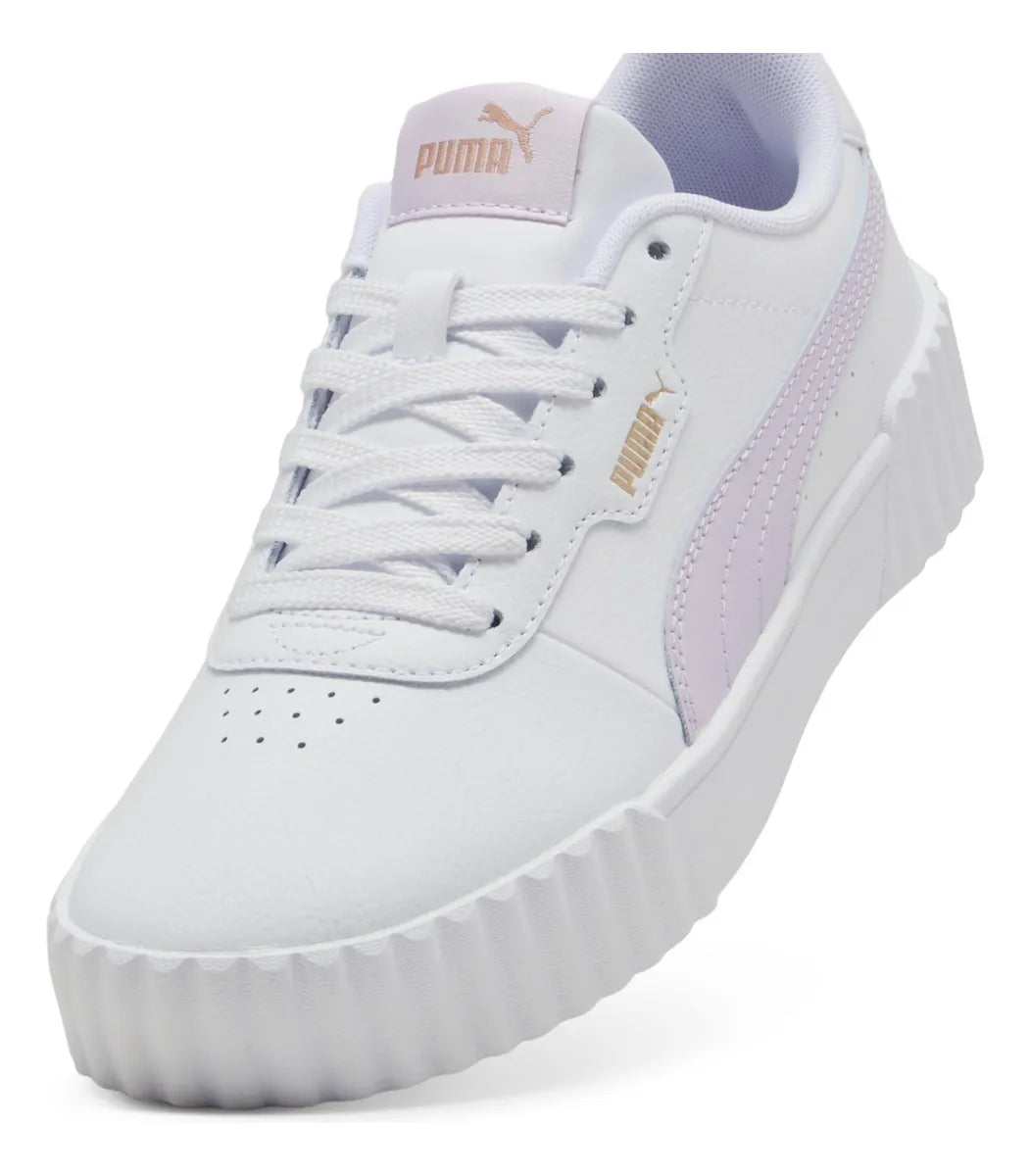 Zapatillas Para Mujer Blanco Rosado Y Dorado Carina 3.0 Puma