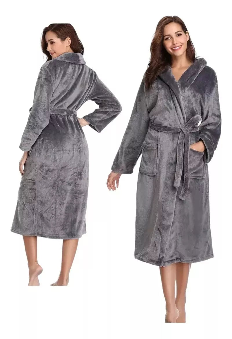 Bata De Baño Toalla Camisón Estilo Algodón Tipo Spa