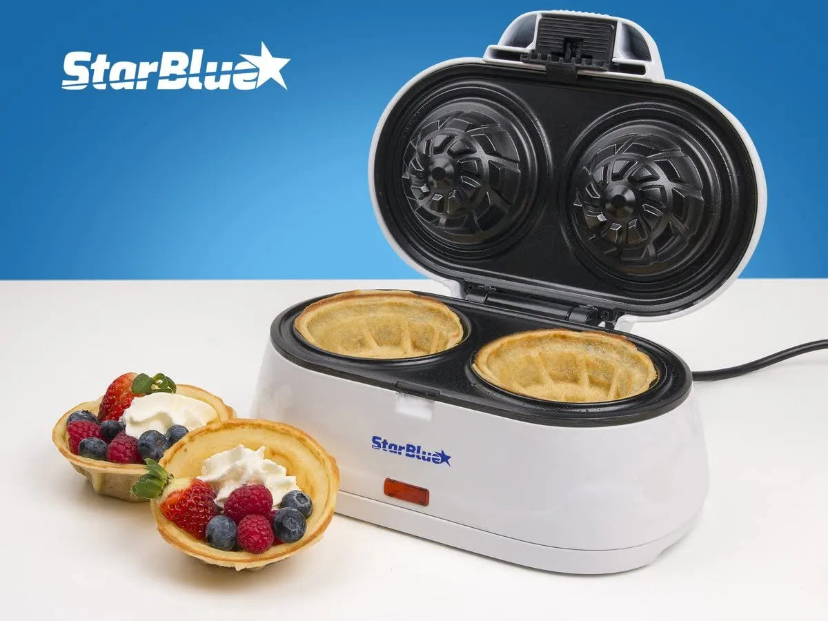 Máquina para hacer wafles dobles de Starblue White Make 110V
