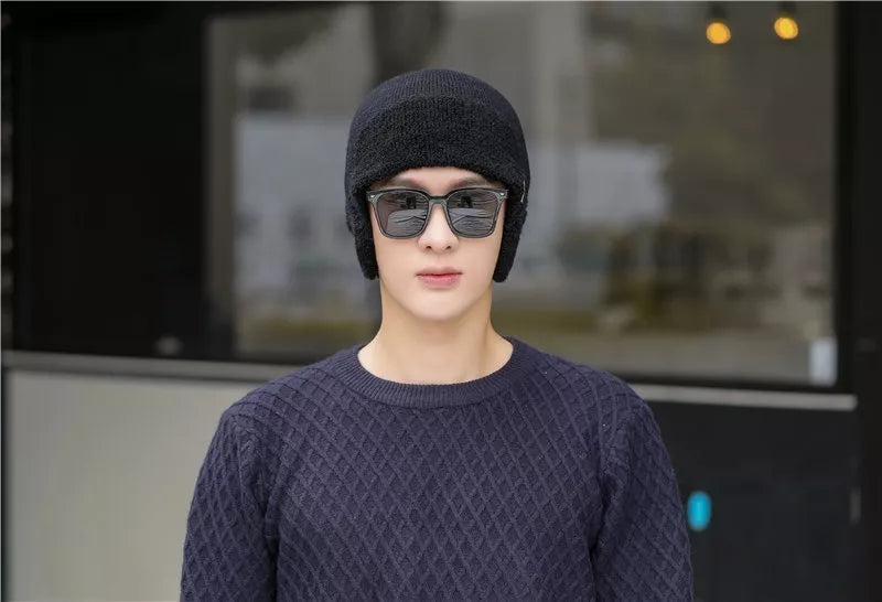 Gorro De Punto Para Con Protección Para Los Oídos Adulto