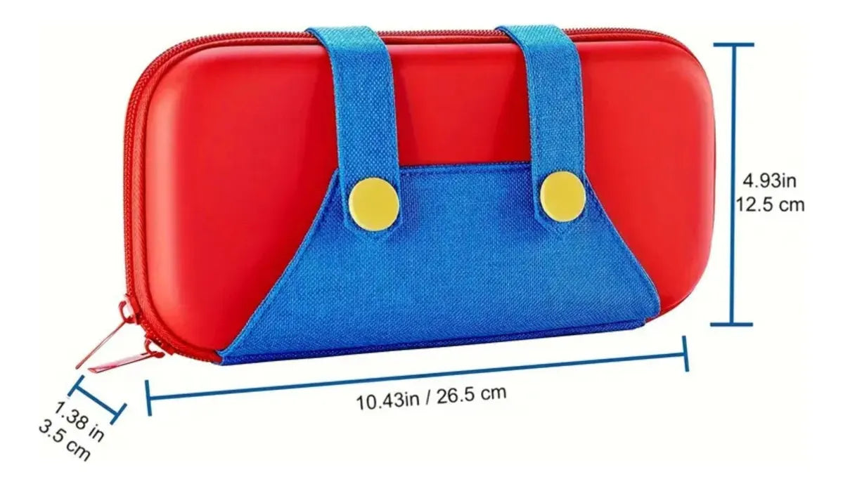 Estuche Protector Duro + Lamina Mica Nintendo Switch Oled