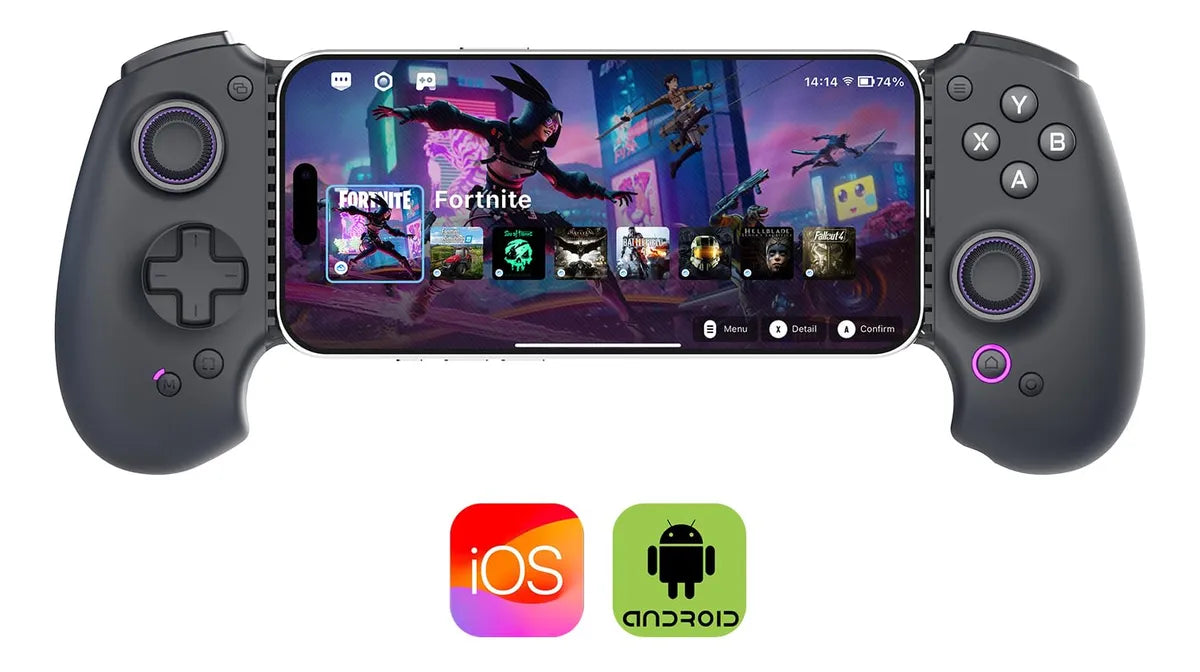 S9 Full-size Gaming Phone Controller Para iPhone 15/16