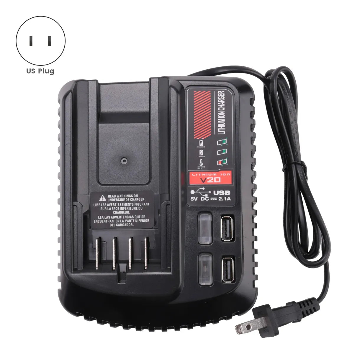 Cargador Batería Li-ion 20v 2a Craftsman Cmcb102 Para Cl