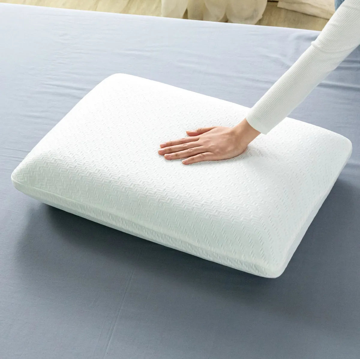 Almohada Air Gel Memory Foam Zinus 40x60cm Color Blanco