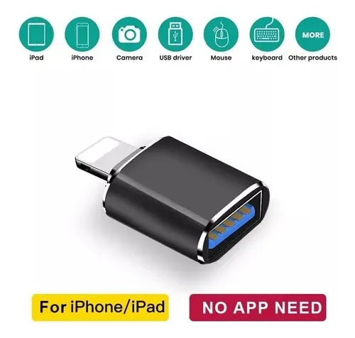 Adaptador Otg Para iPhone / iPad - Lightning A Usb 3.0
