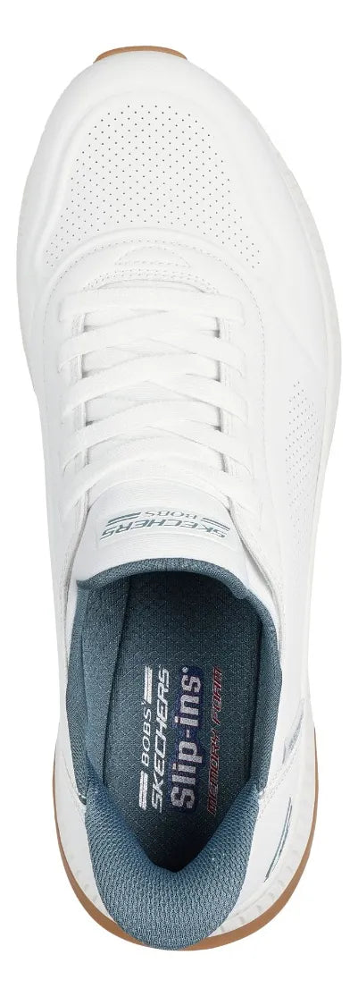 Zapatilla Hombre Slipins Bobs Sport Squad Blanco Skechers