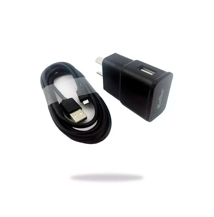 Cargador Usb A 220v Kolke C/cable Usb A Micro 1.00 Mts