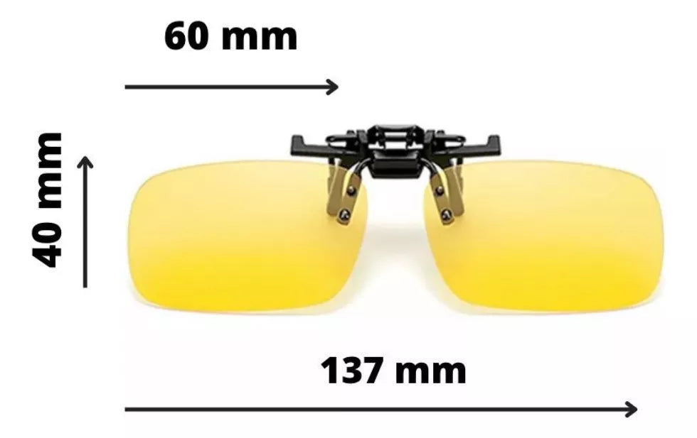 Lentes Sobrepuestos Clip Visión Nocturna, Para Lentes Optico