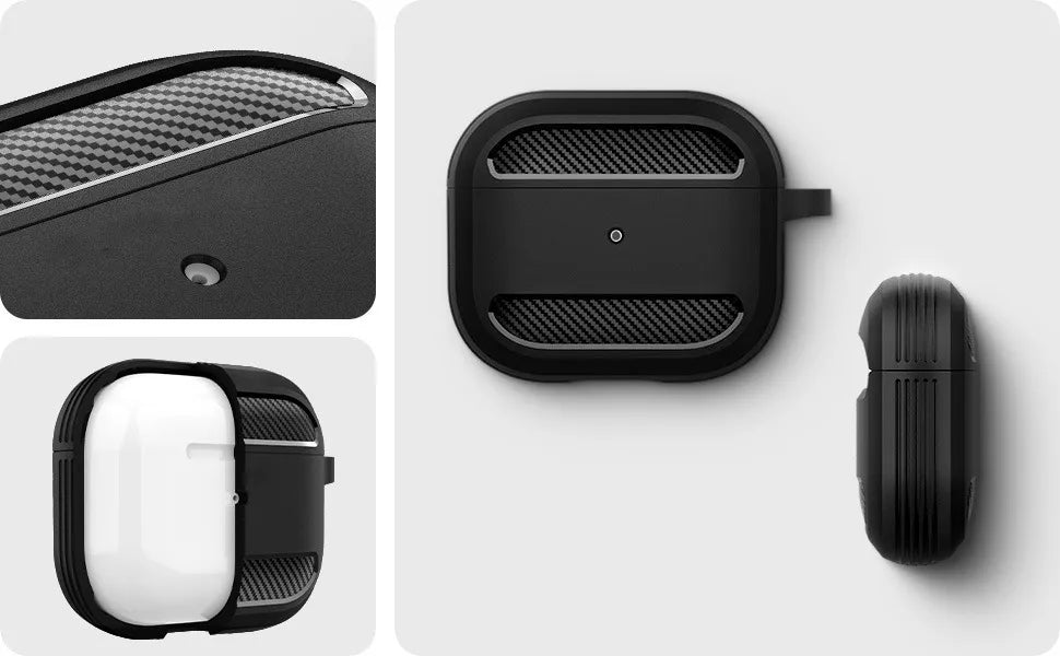 Funda Silicona Rigida Wiwu Para AirPods 3 Gen + 6 Accesorios